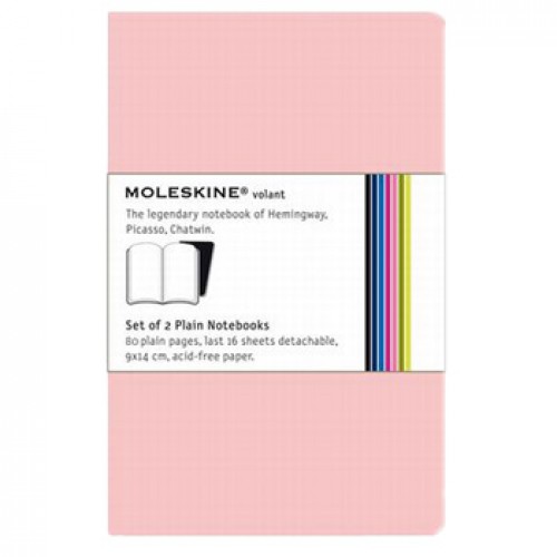 Volant XS Pautado Moleskine Rosa 2un