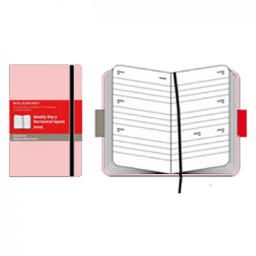 Volant Pautado Moleskine Rosa 2un